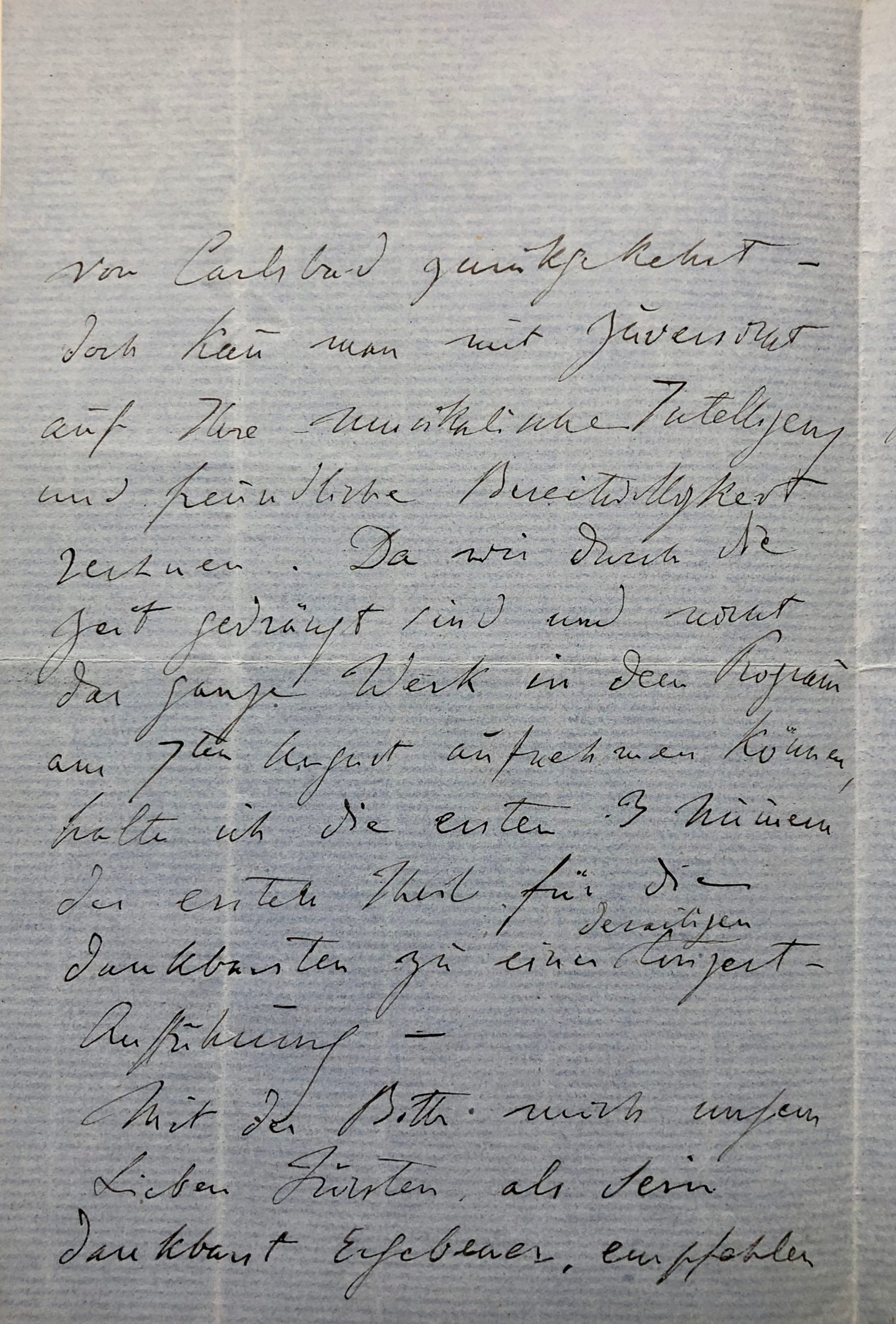 Mémoire d'encres - Lettre autographe signée de Franz Liszt