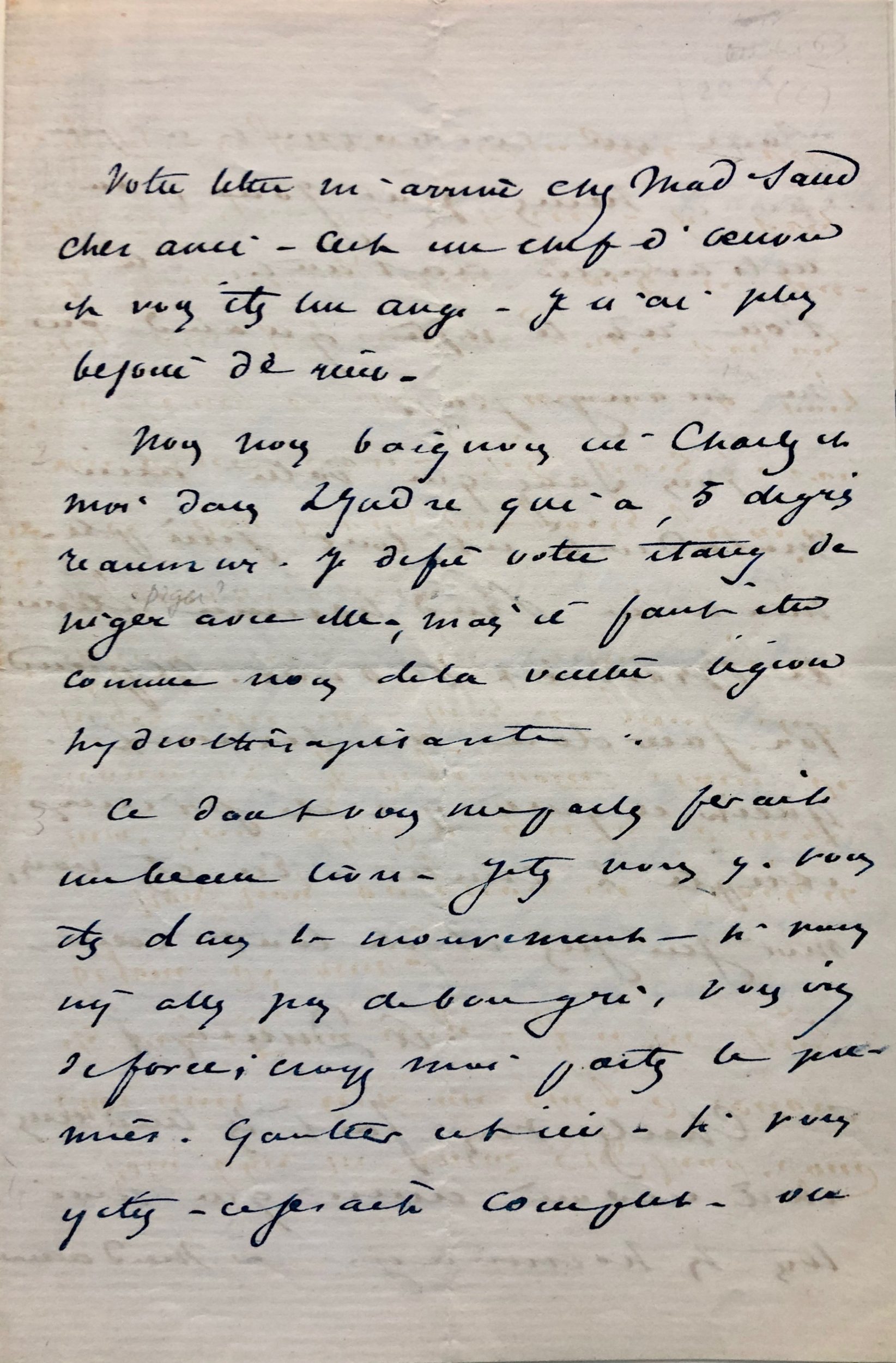 Mémoire d'encres - Lettre autographe signée d'Alexandre Dumas fils