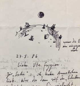 Mémoire d'encres - Lettre autographe singée de Horst Janssen