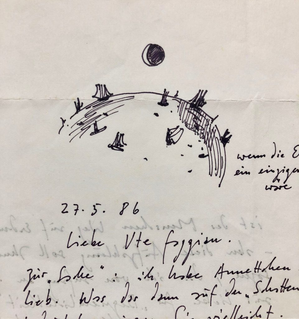 Mémoire d'encres - Lettre autographe singée de Horst Janssen