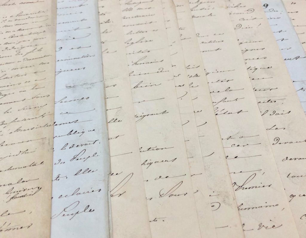 Mémoire d'encres - Manuscrit autographe d'Alphonse de Lamartine