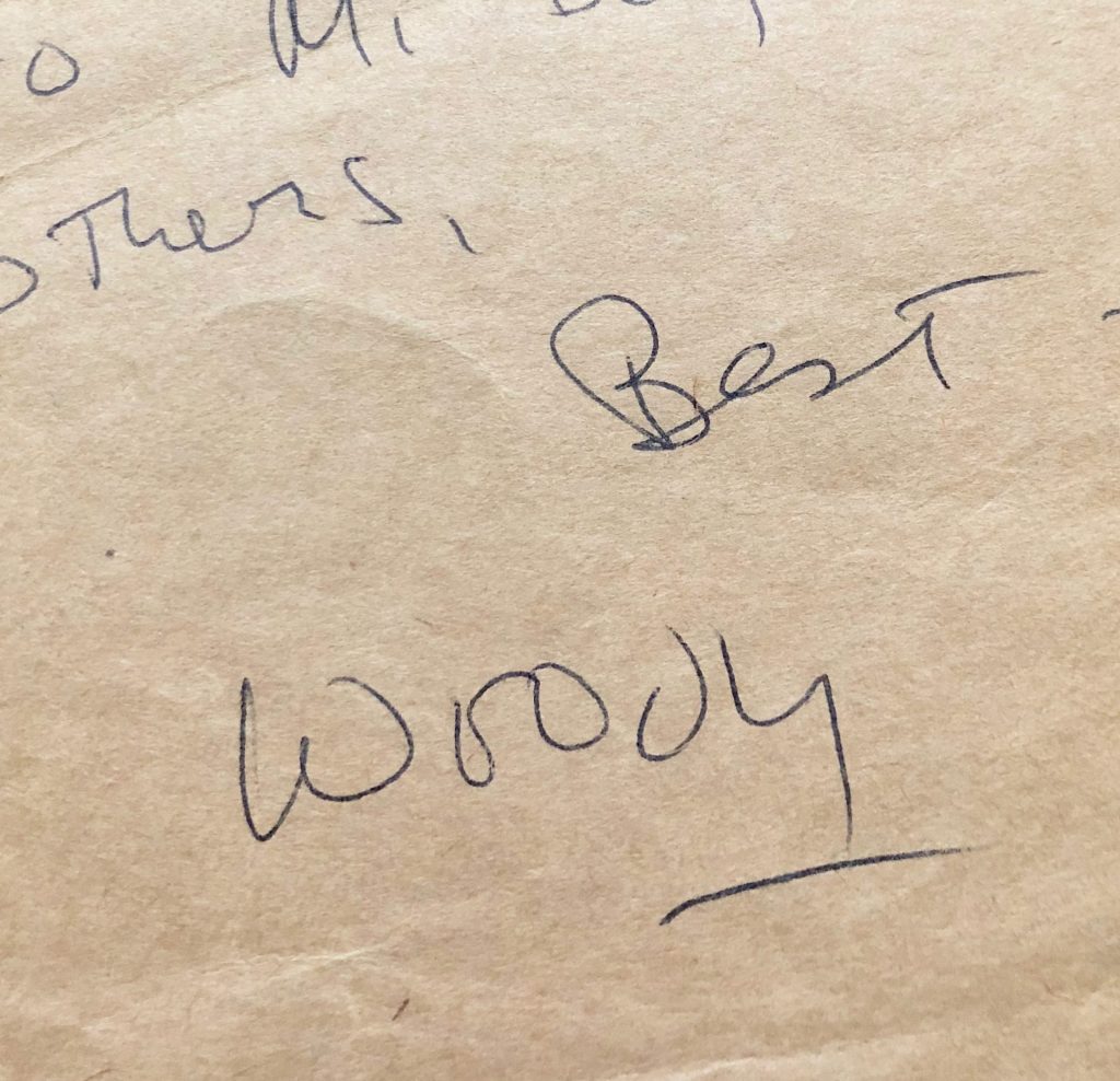 Mémoire d'encres - Lettre autographe signée de Woody Allen