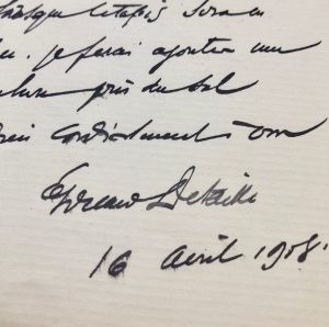 Mémoire d'encres - Lettre autographe signée d'Édouard Detaille