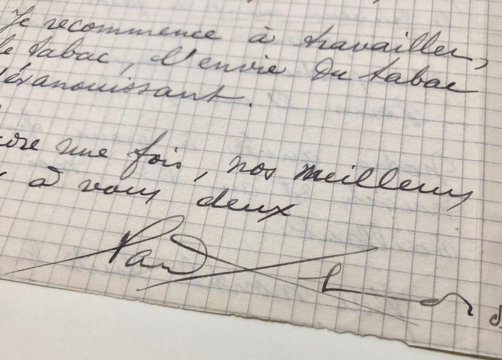 Mémoire d'encres - Lettre autographe signée de Paul Éluard