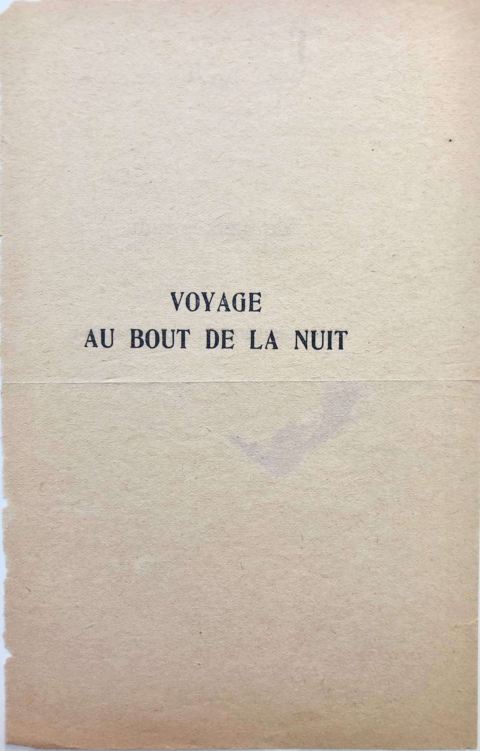 Mémoire d'encres - Envoi autographe signé de Louis-Ferdinand Céline