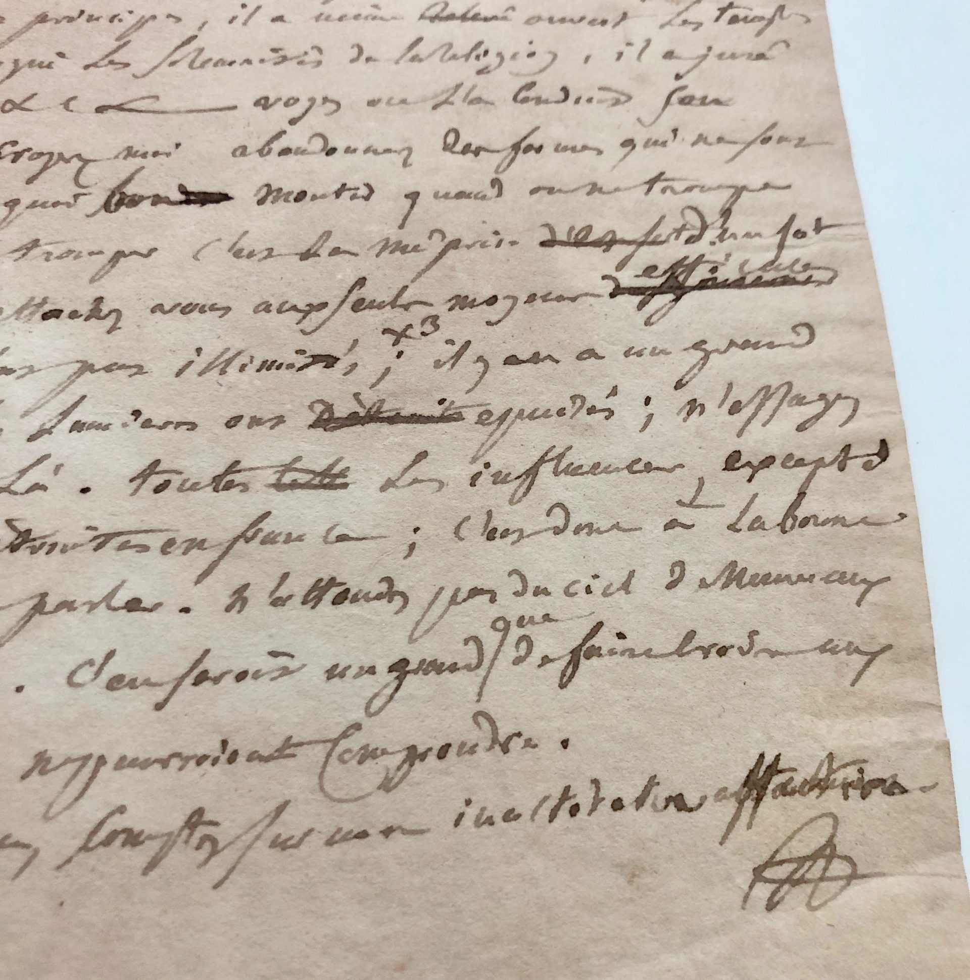 Mémoire d'encres - Lettre autographe signée de Joseph Fcouhé