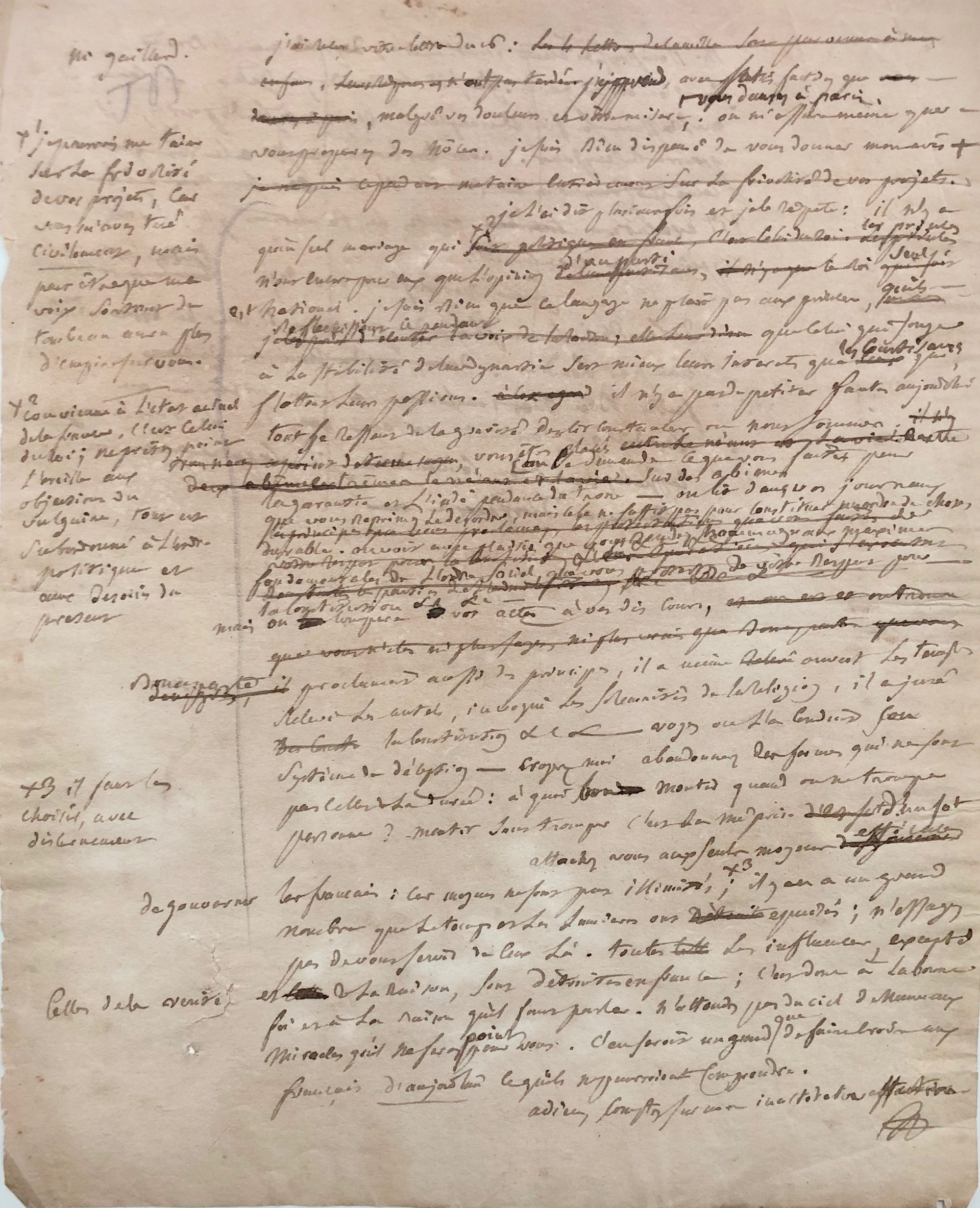 Mémoire d'encres - Lettre autographe signée de Joseph Fcouhé