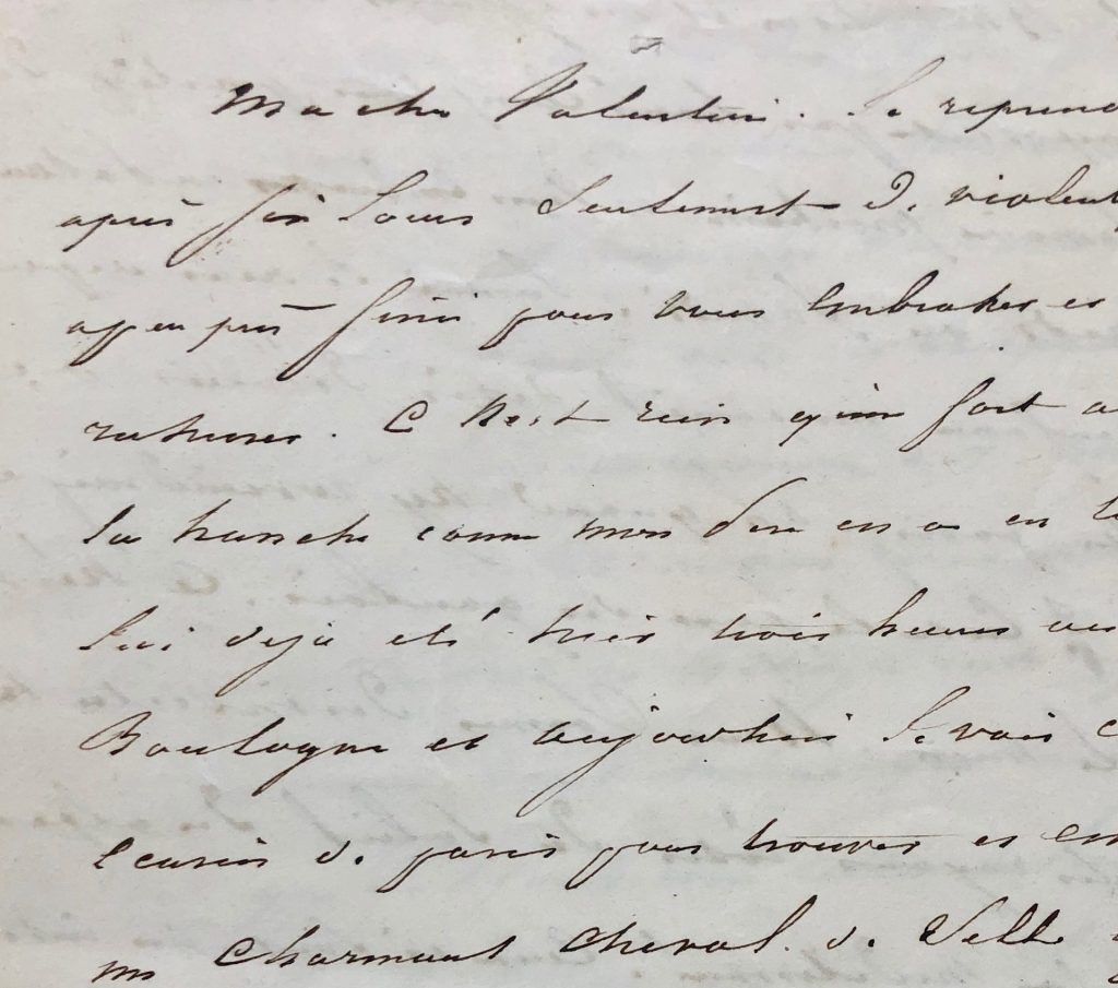 Mémoire d'encres - Lettre autographe signée d'Alphonse de Lamartine adressée à Valentine de Cessiat