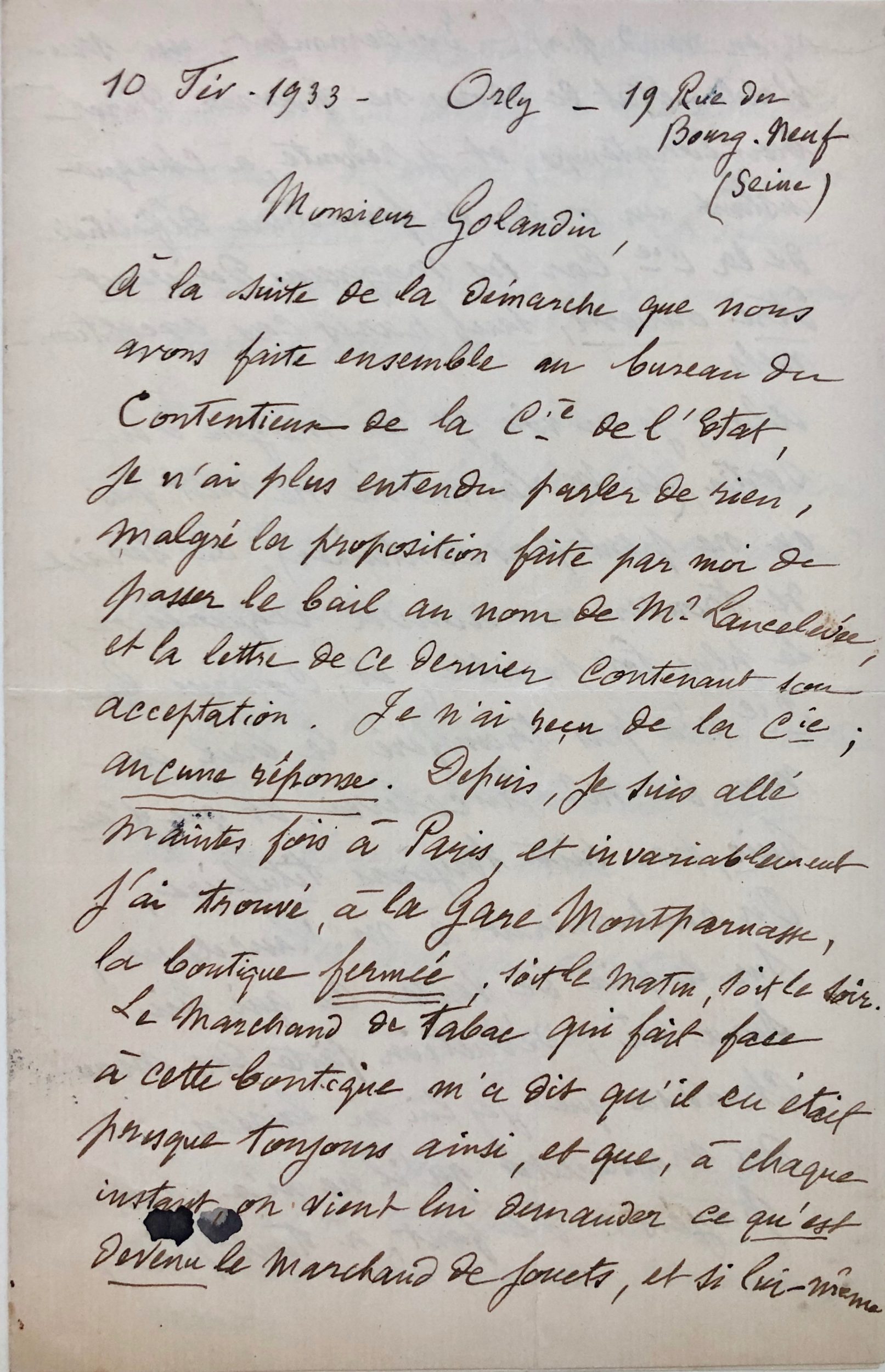 Mémoire d'encres - Belle lettre autographe signée de Georges Méliès