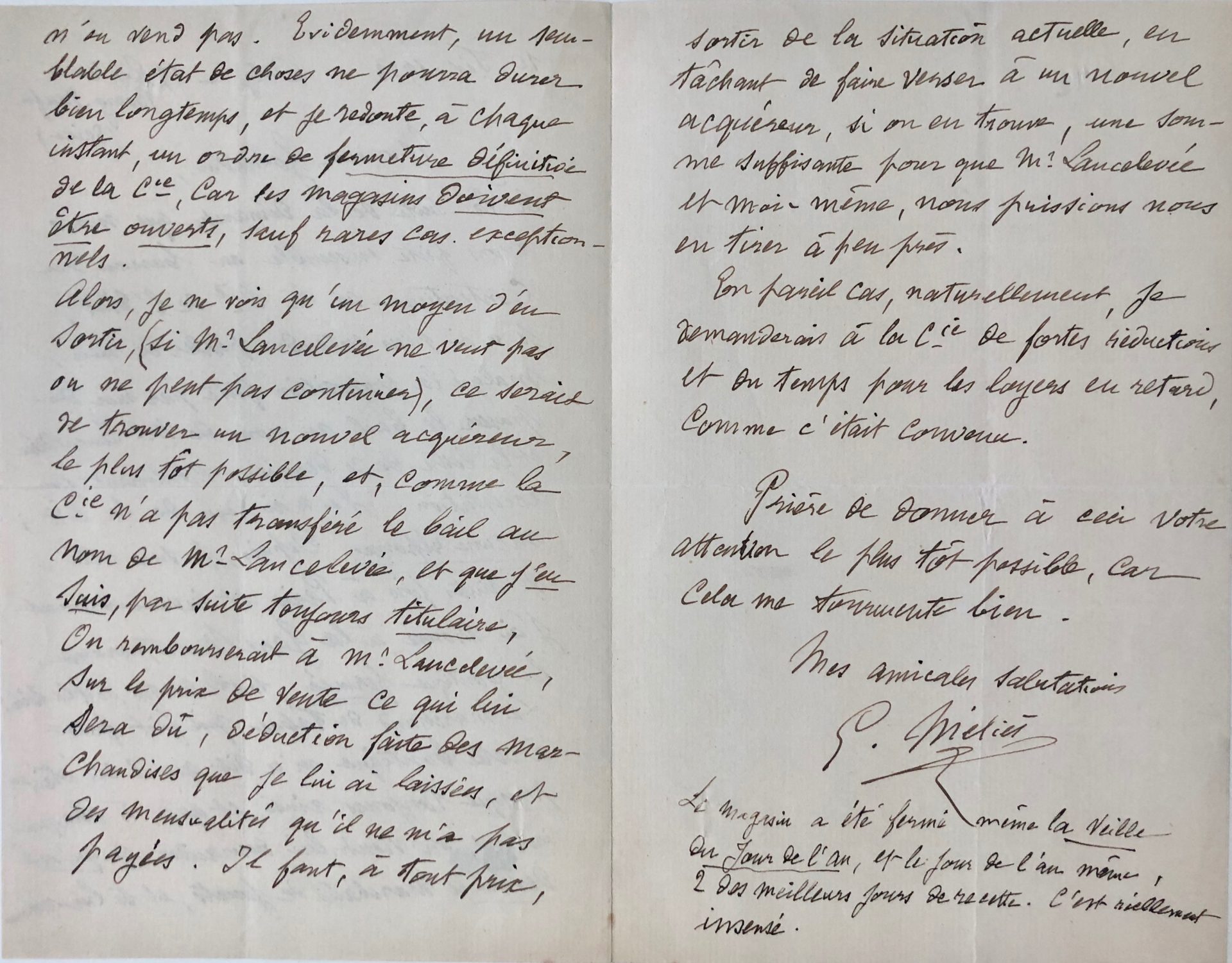 Mémoire d'encres - Belle lettre autographe signée de Georges Méliès