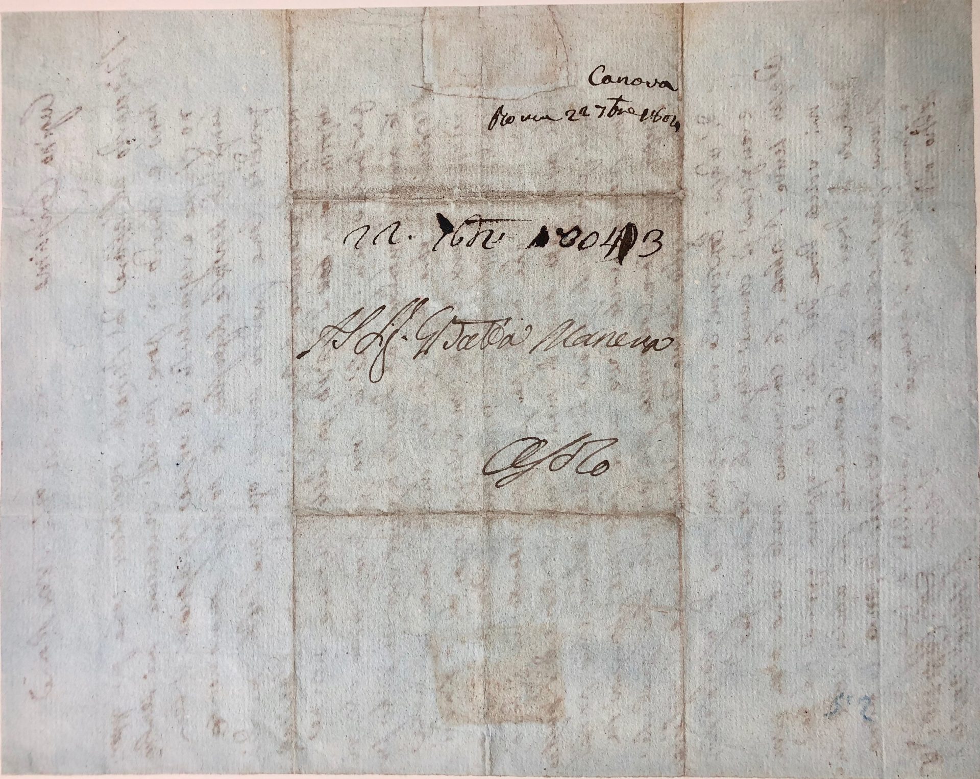 Mémoire d'encres - Lettre autographe signée d'Antonio Canova