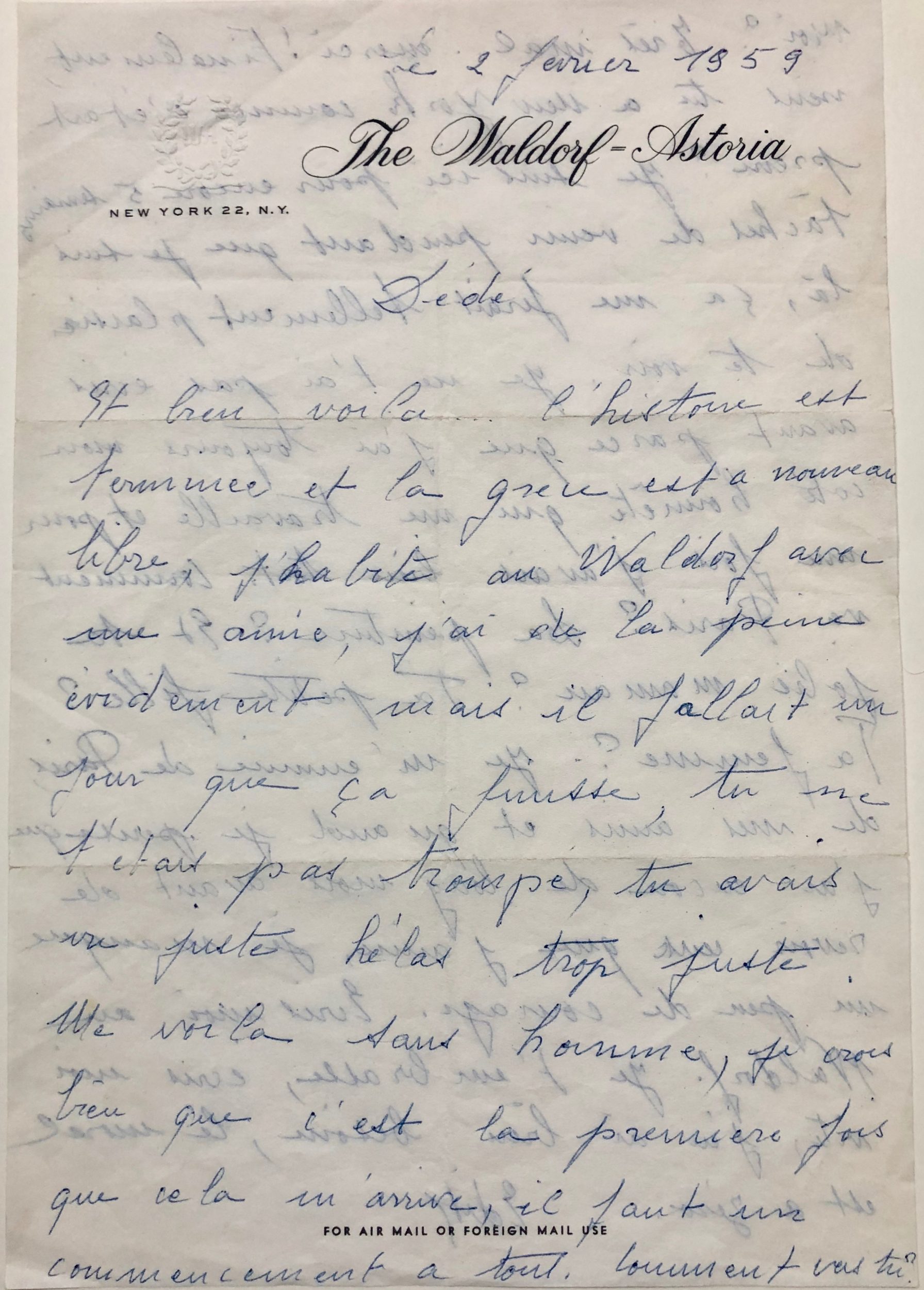 Mémoire d'encres - Lettre autographe signée d'Édith Piaf