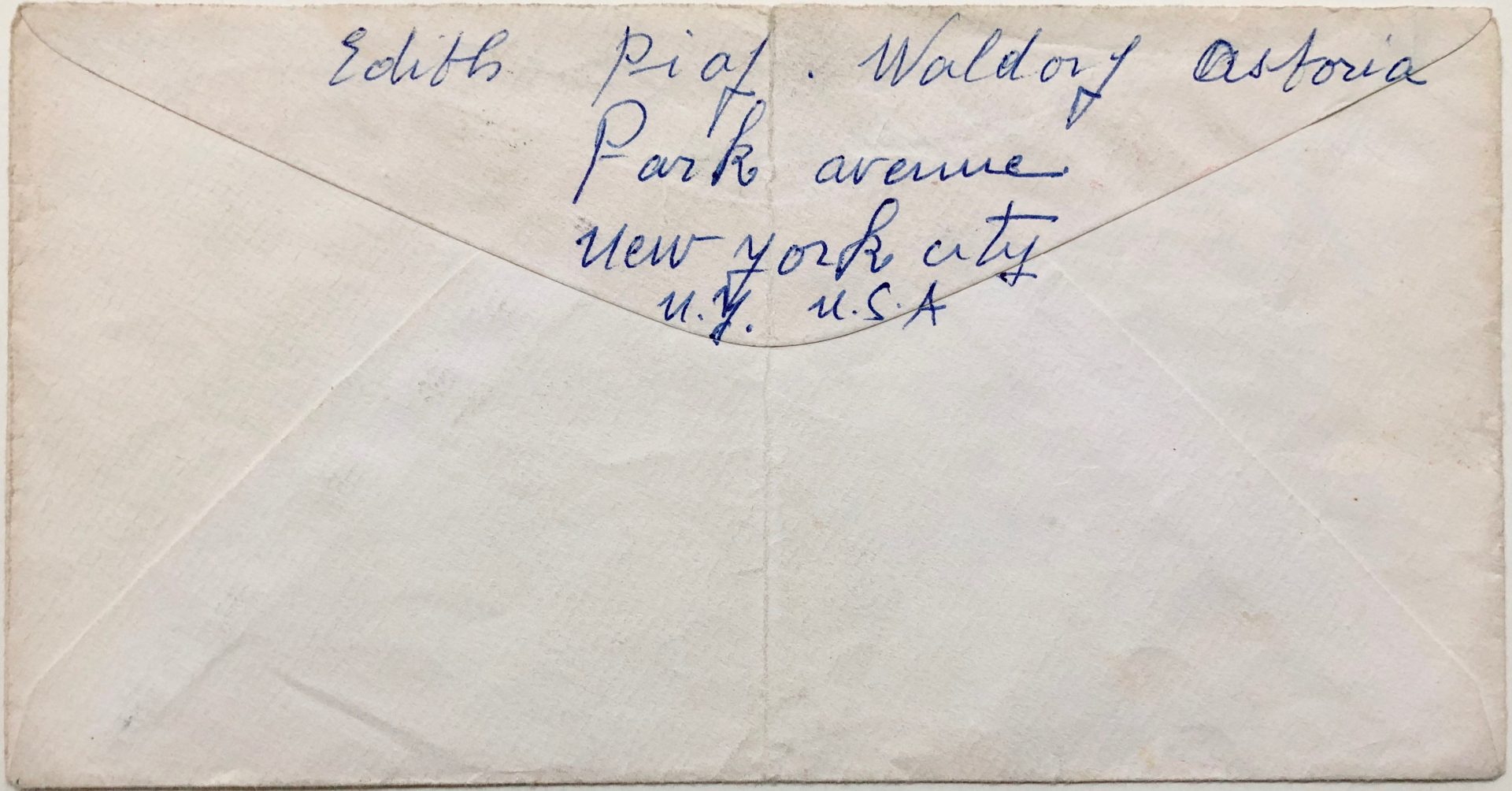 Mémoire d'encres - Lettre autographe signée d'Édith Piaf