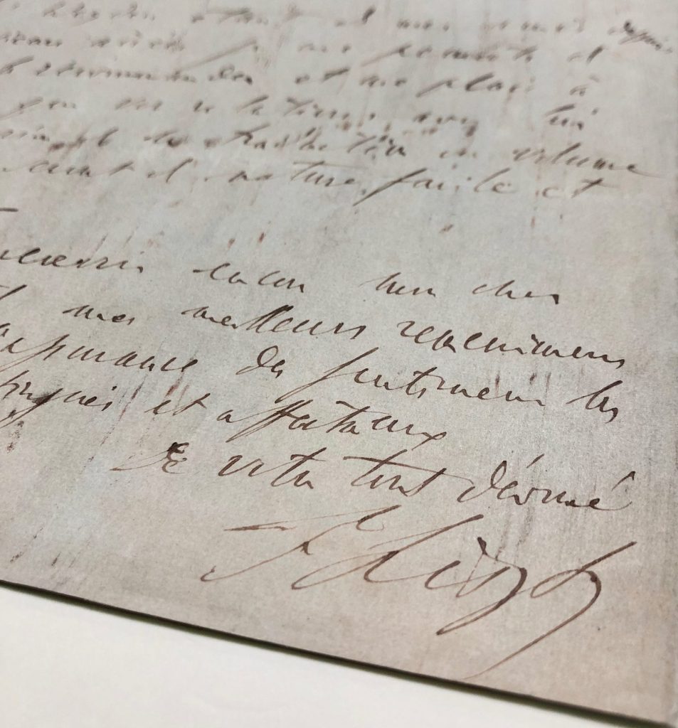 Mémoire d'encres - Très belle lettre autographe signée de Franz Liszt