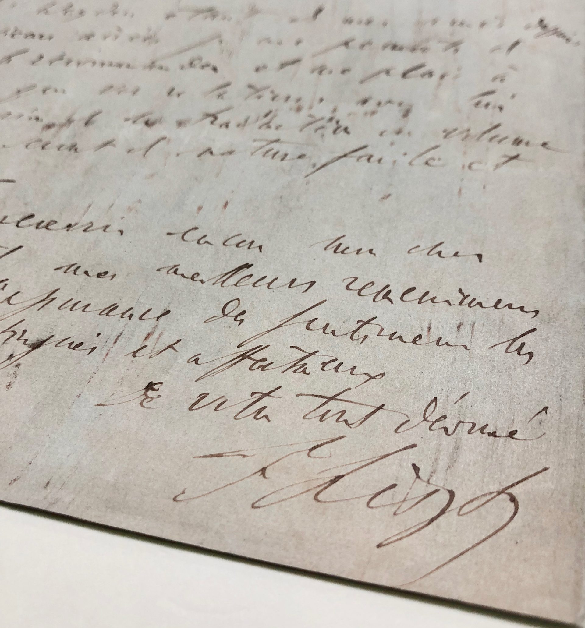 Mémoire d'encres - Très belle lettre autographe signée de Franz Liszt