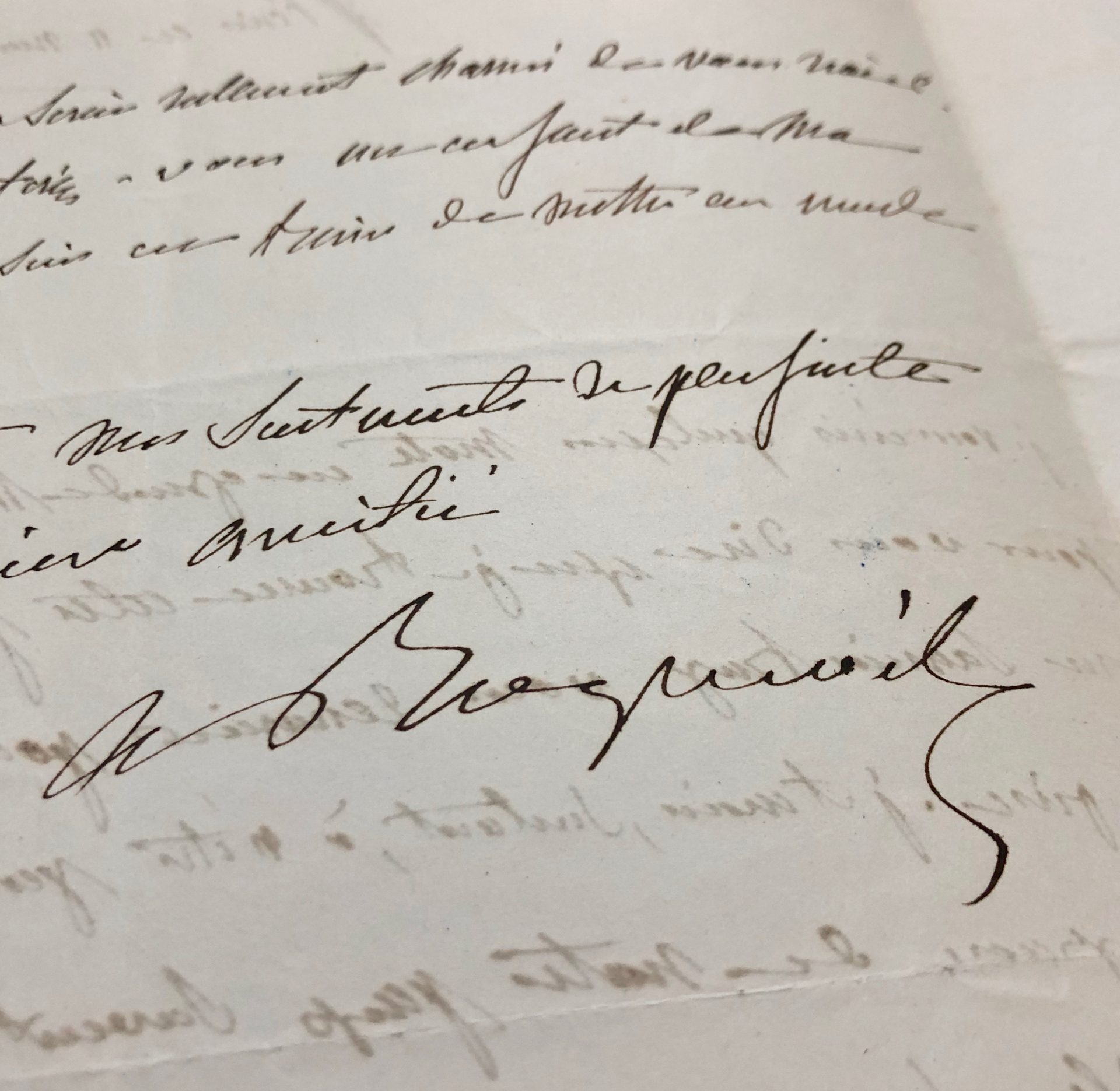 Mémoire d'encres - Lettre autographe signée d'Alexis de Tocqueville