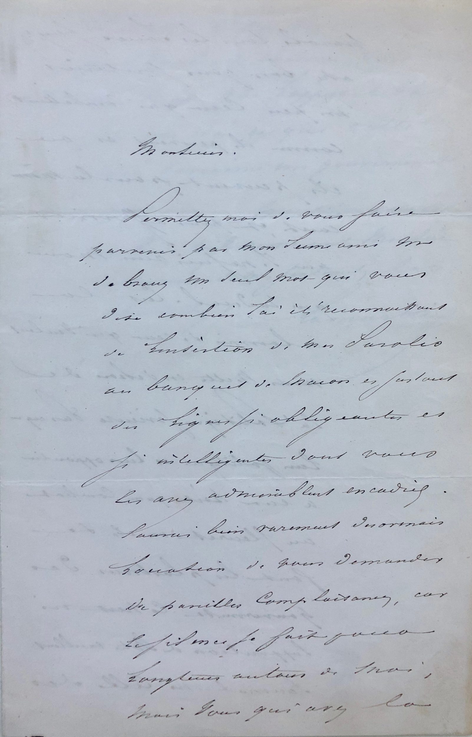 Mémoire d'encres - Lettre autographe signée d'Alphonse de Lamartine