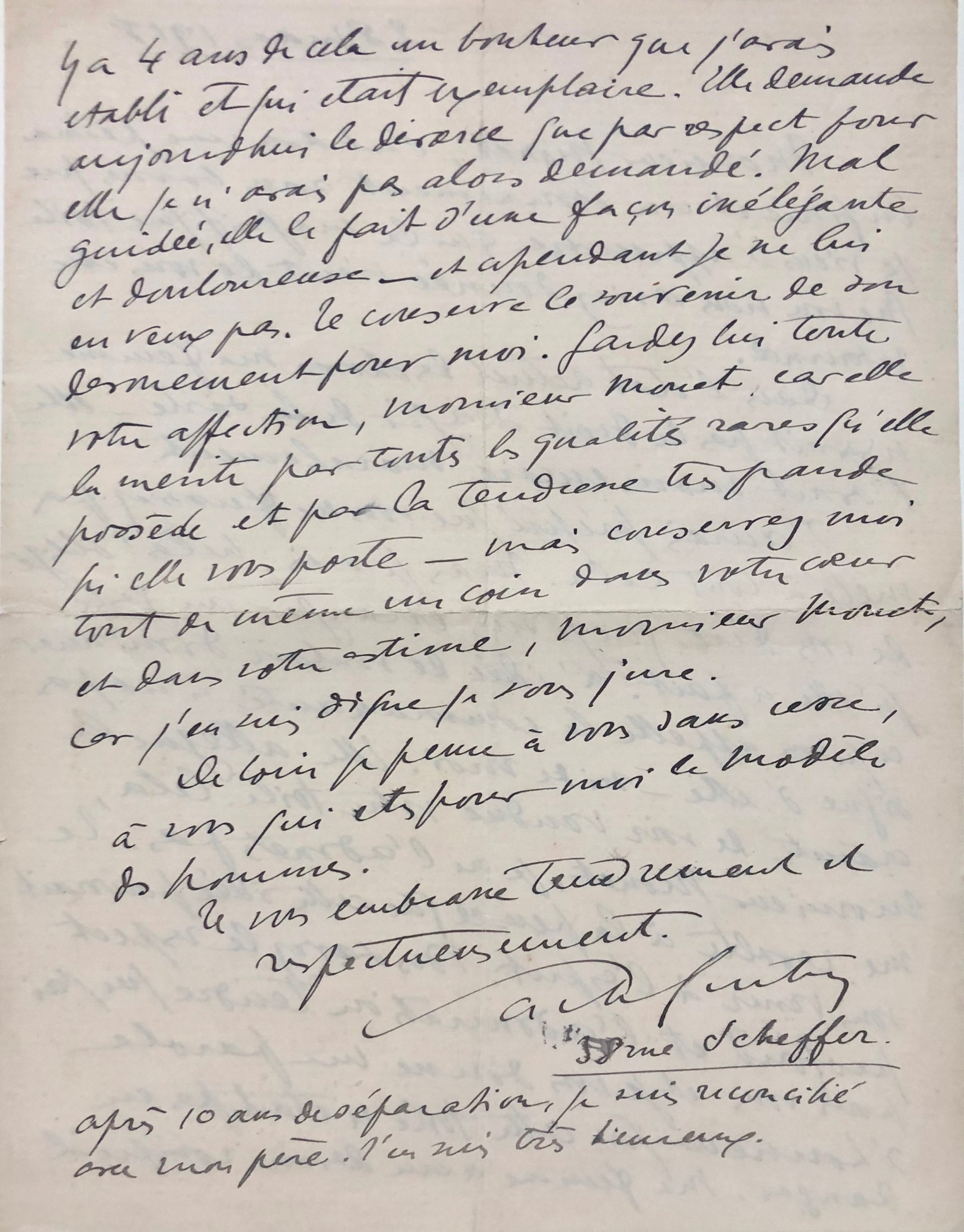 Mémoire d'encres - Lettre autographe signée de Sacha Guitry adressée à Claude Monet
