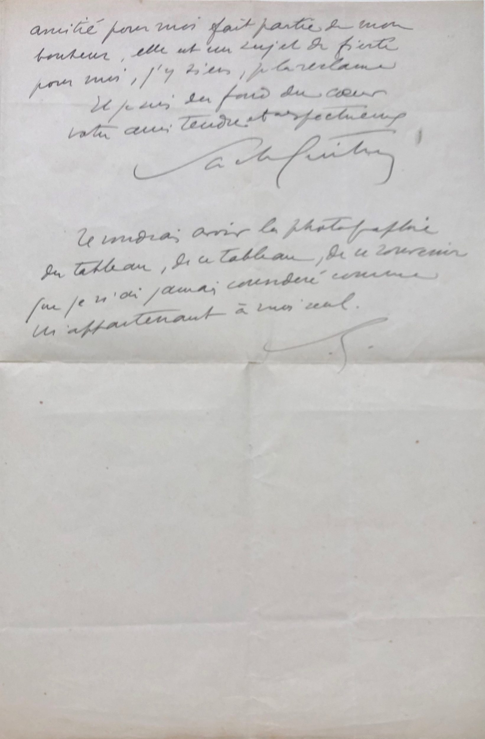 Mémoire d'encres - Lettre autographe signée de Sacha Guitry adressée à Claude Monet