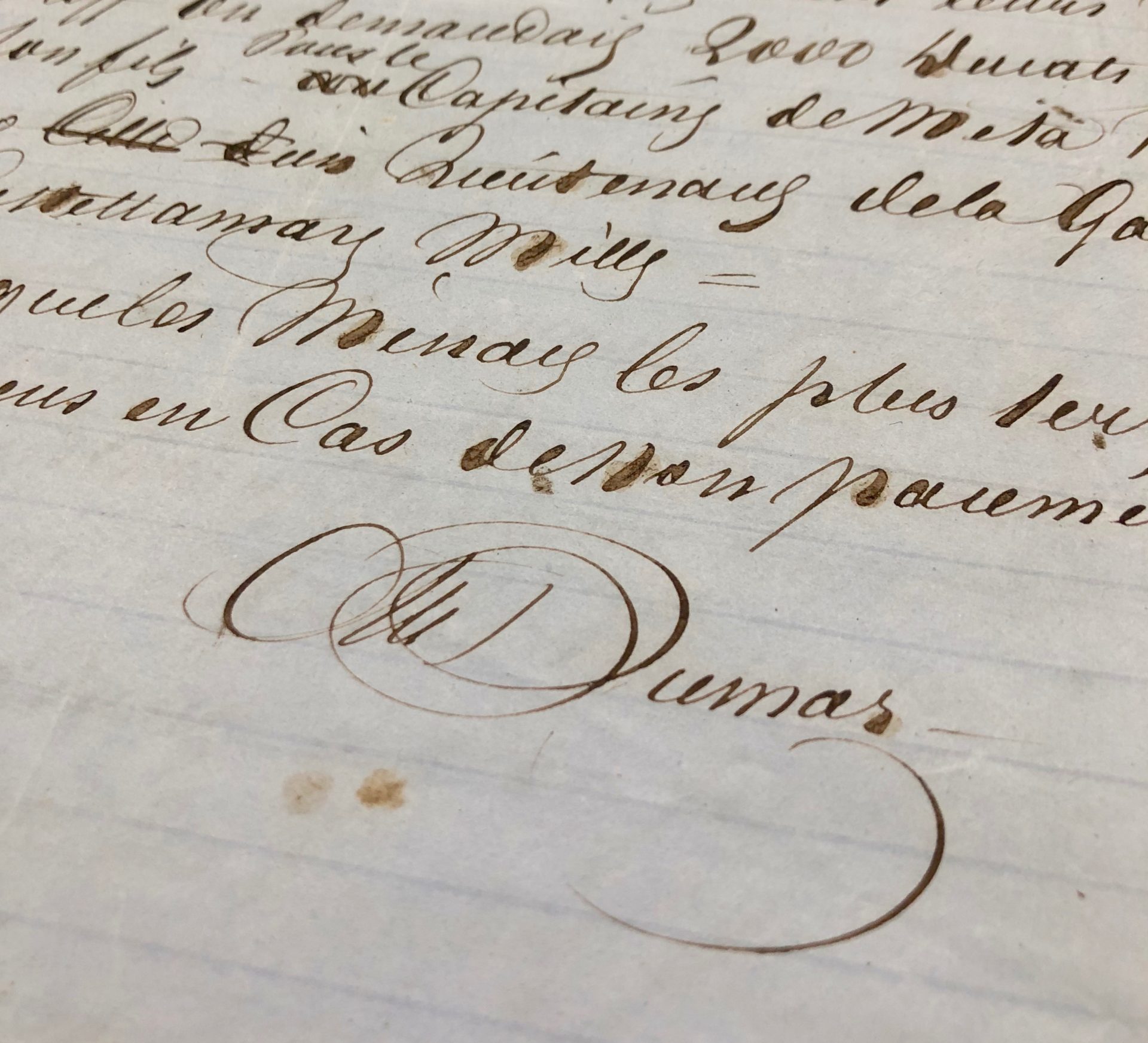 Mémoire d'encres - Deux manuscrits autographes signés d'Alexandre Dumas